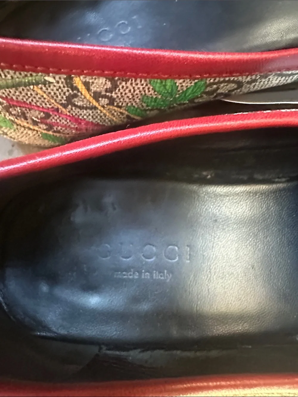 Gucci Jordaan Flat Floral Canvas Loafers